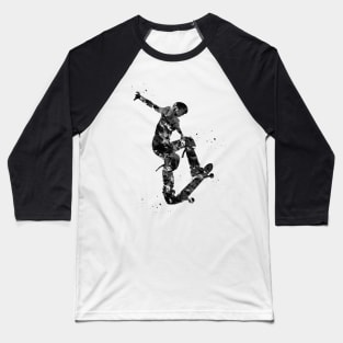 Skateboarder Baseball T-Shirt